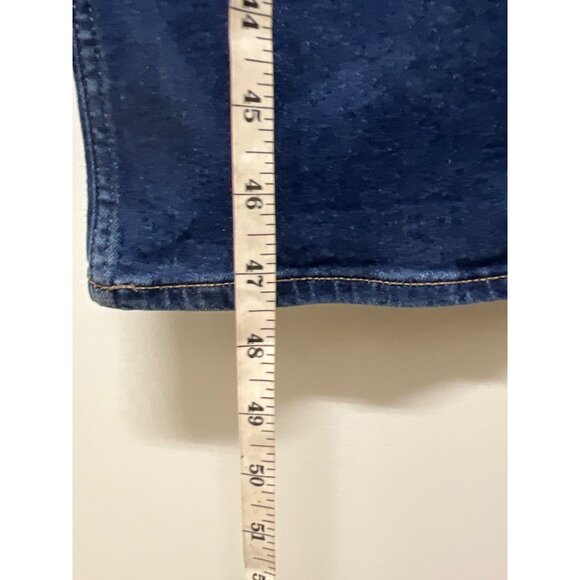 Womens Old Navy Extra High Rise Kicker Boot Dark Wash‎ Tall Long Jeans Size 14 - Picture 7 of 8